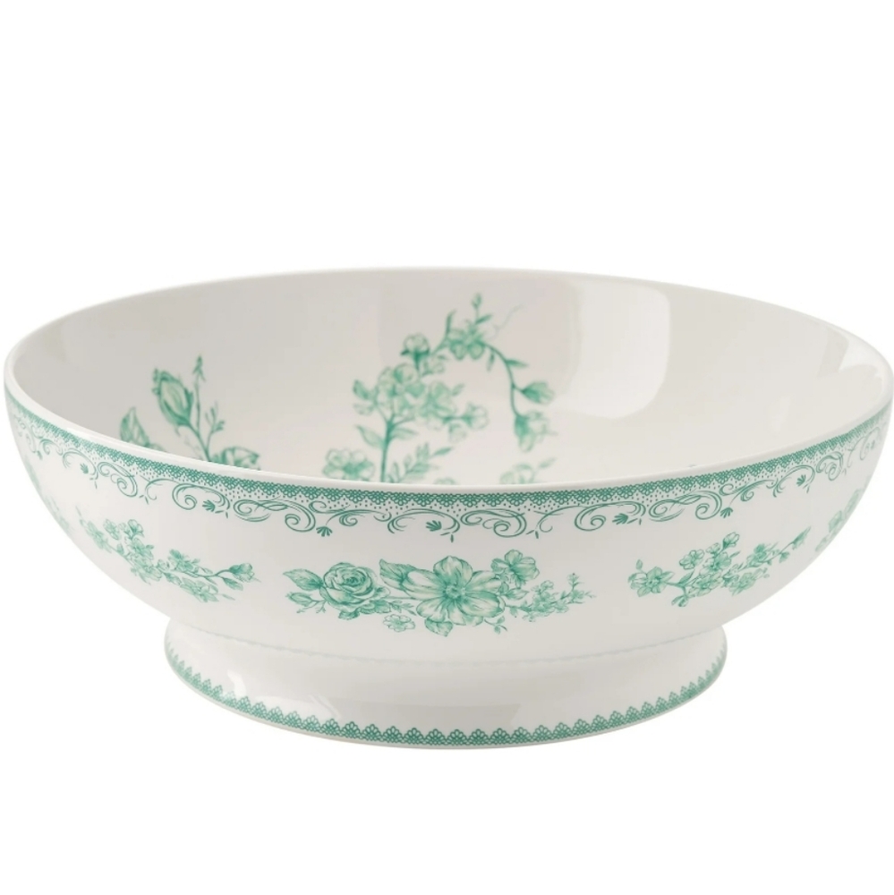 ❤️ New 2025 The Pioneer Woman Agatha  Green Floral Serveware 11" Serving…